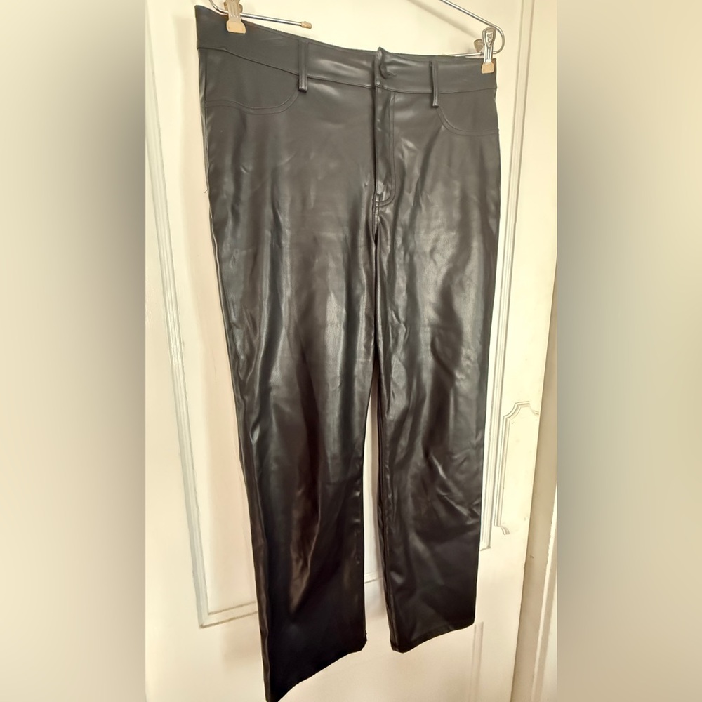 Rewash Vegan Leather Pleather Pants Cropped Size 9/29